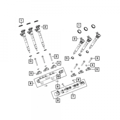 Ущільнювальне кільце Mopar 68101341AA паливної форсунки (Fuel Injector Seal / O-Ring) Jeep Grand Cherokee SRT 6.4L HEMI