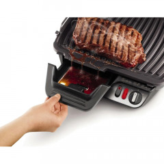 Притискний контактний електрогриль Tefal Ultracompact GC306012 з нержавіючої сталі 2000 Вт