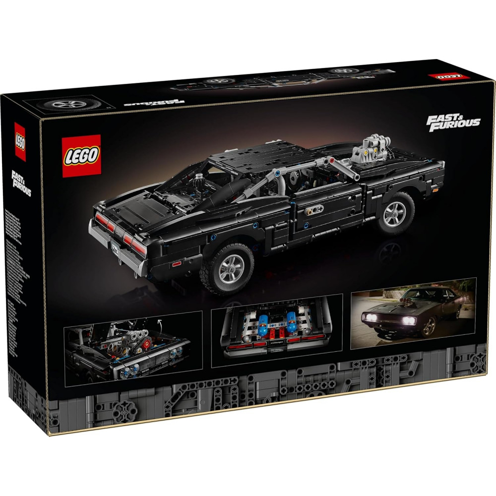 Конструктор LEGO Technic Форсаж Автомобіль Dodge Charger R/T 42231 чорний колекційний 1516 деталей