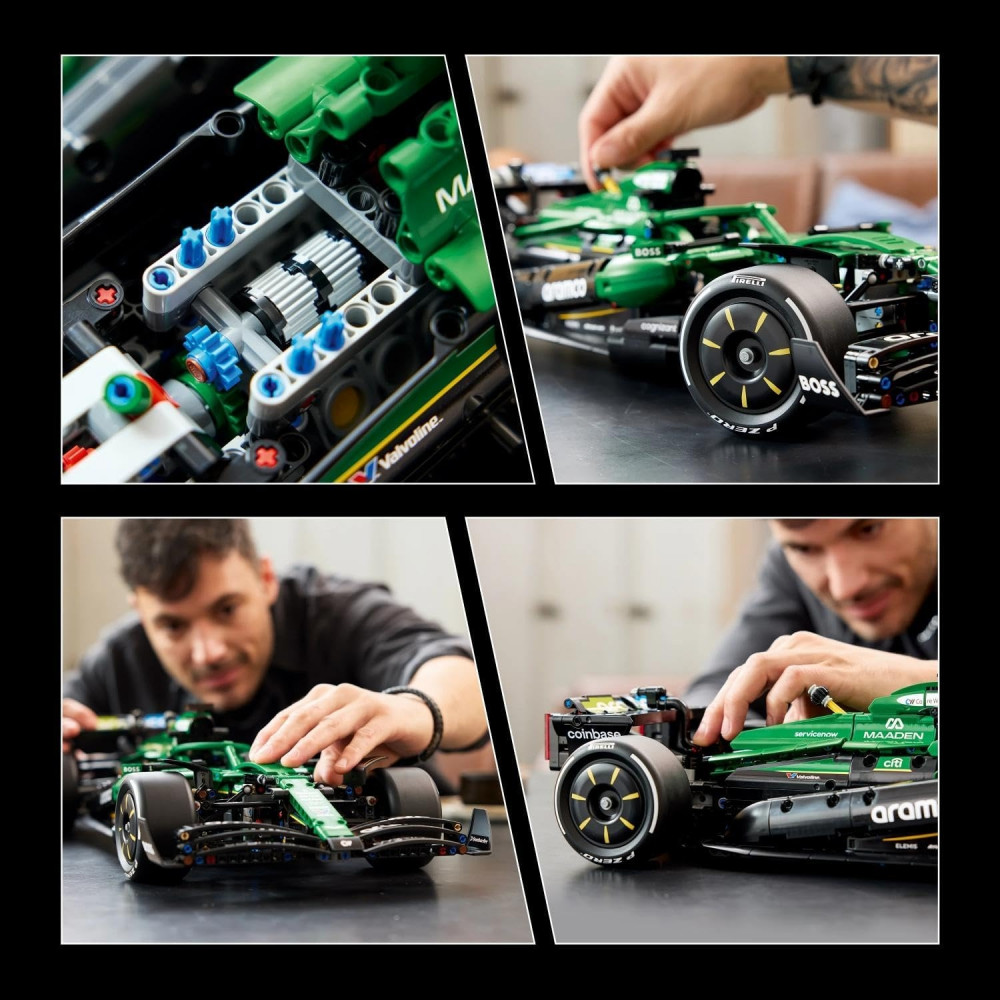 LEGO Technic Set 42240 Aston Martin Aramco AMR25 F1 Racing Car Green 1547 Pieces