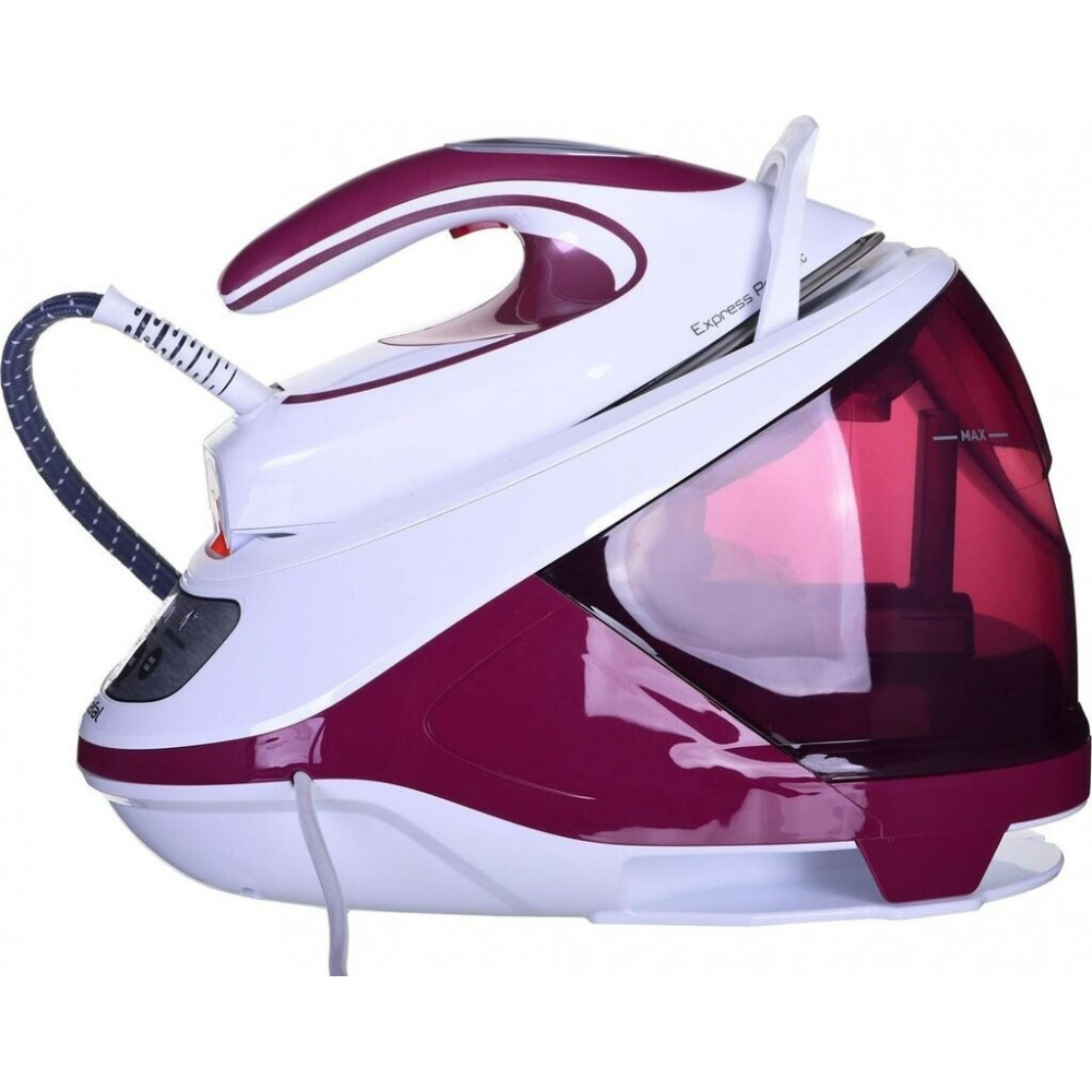 Iron with steam generator Tefal Express Protect SV9201 steam ironing system 2800 W 1800 ml steam boost 530 g/min white-burgundy