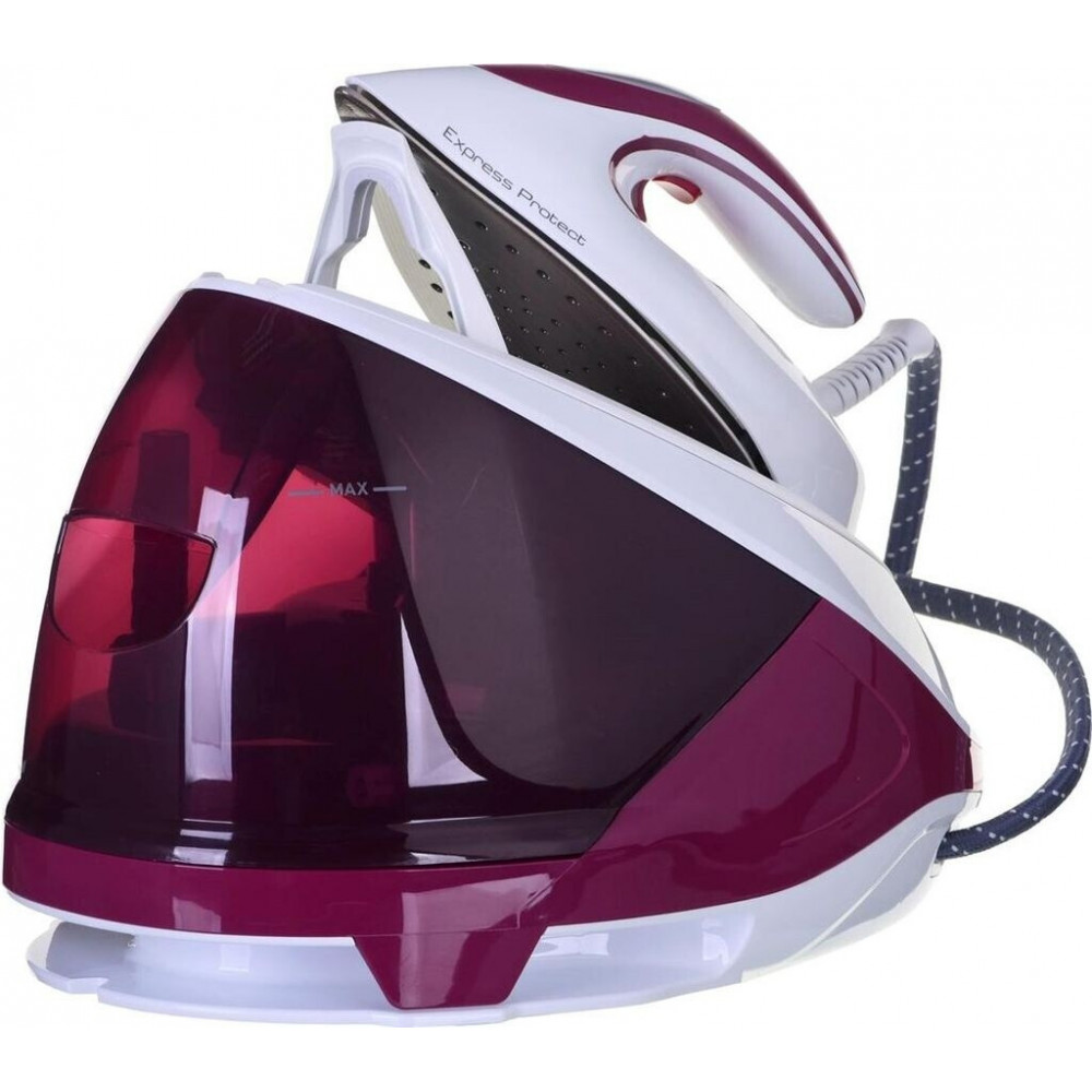 Iron with steam generator Tefal Express Protect SV9201 steam ironing system 2800 W 1800 ml steam boost 530 g/min white-burgundy