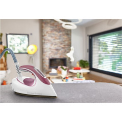 Утюг с парогенератором Tefal Express Protect SV9201 паровая система глажки 2800 Вт 1800 л удар пара 530 г/мин бело-бордовый