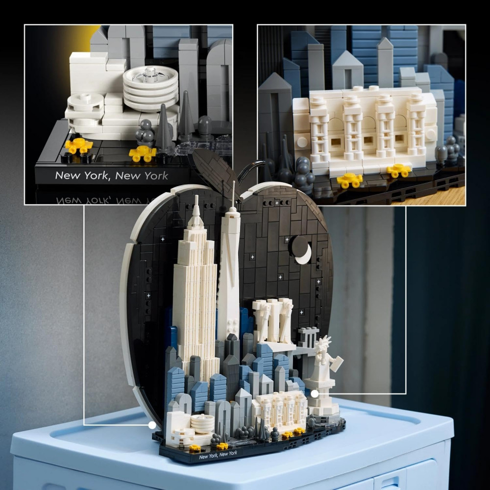 LEGO Architecture New York for Adults — The Big Apple (21066) set with 1465 pieces
