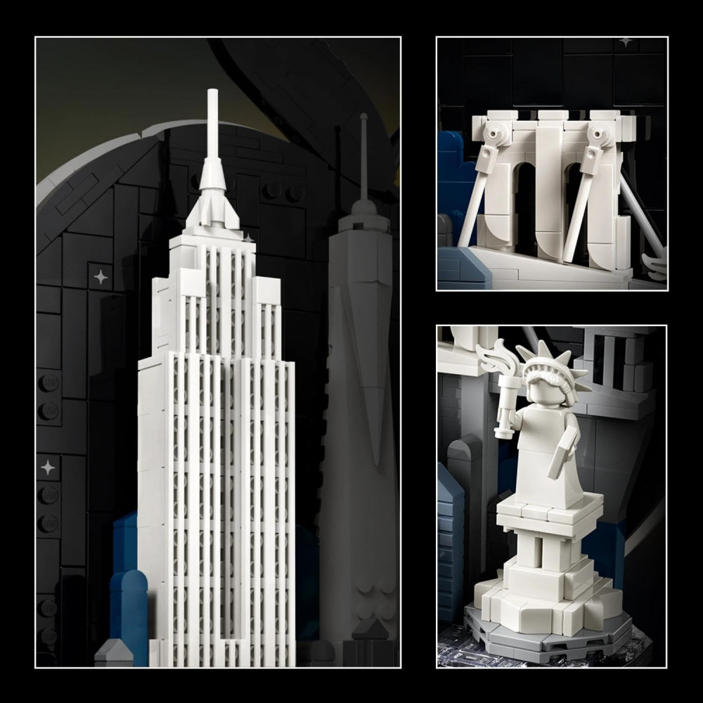 LEGO Architecture New York for Adults — The Big Apple (21066) set with 1465 pieces