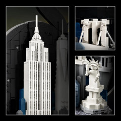 LEGO Architecture New York for Adults — The Big Apple (21066) set with 1465 pieces