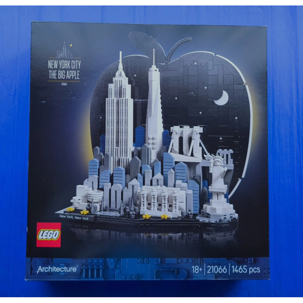 LEGO Architecture New York for Adults — The Big Apple (21066) set with 1465 pieces