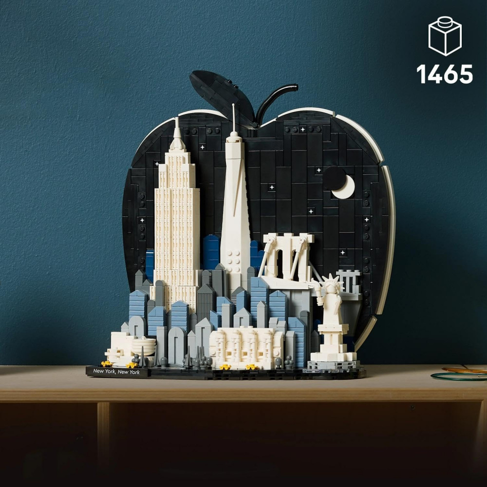 LEGO Architecture New York for Adults — The Big Apple (21066) set with 1465 pieces