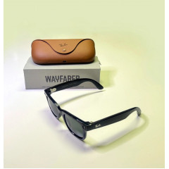 Смарт-очки Ray-Ban Meta Wayfarer RW4006 601/7150 черные размер 50 мм зеленые стекла G-15 в комплекте с чехлом-зарядкой