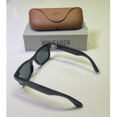 Смарт-очки Ray-Ban Meta Wayfarer RW4006 601/7150 черные размер 50 мм зеленые стекла G-15 в комплекте с чехлом-зарядкой