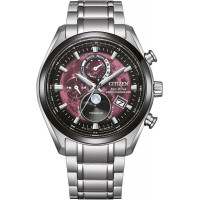 Чоловічий титановий хронограф Citizen BY1018-80X Eco-Drive сріблястий 43 мм