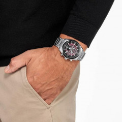 Чоловічий титановий хронограф Citizen BY1018-80X Eco-Drive сріблястий 43 мм