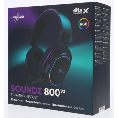Hama uRage SoundZ 800 V2 7.1 RGB Gaming Headphones with Detachable Microphone Wired Black