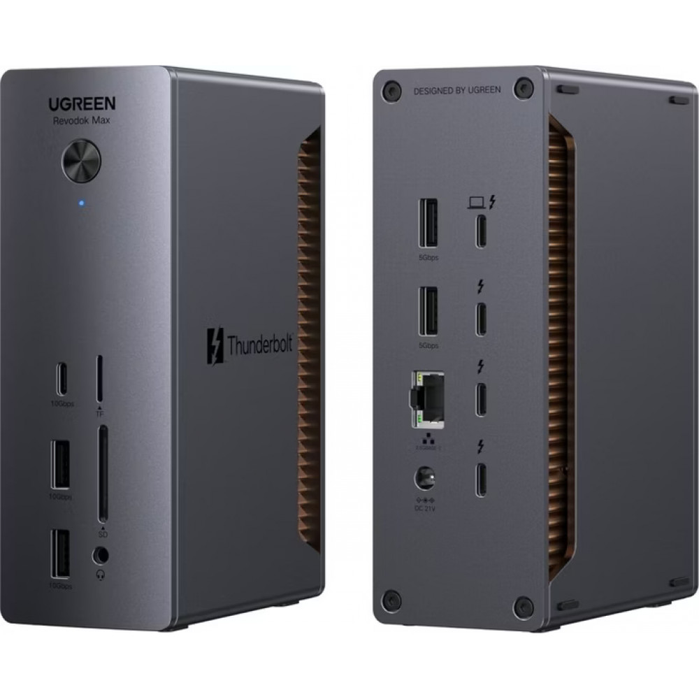Універсальна док-станція UGREEN Revodok Max U715 Thunderbolt 5 з підтримкою 8K 140 Вт 120 Гбіт/с