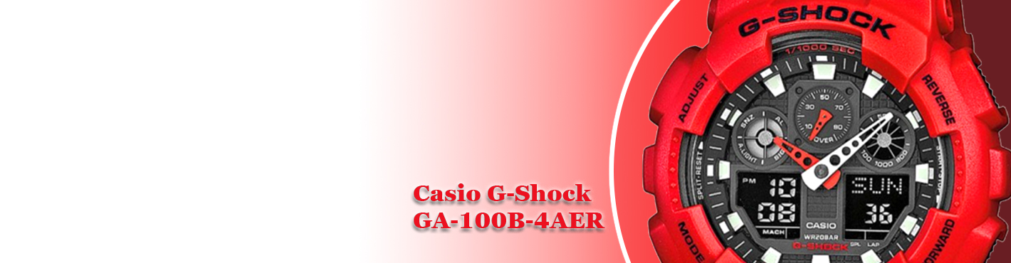 Брендовий годинник Casio G-Shock GA-100B-4AER