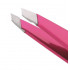 Tweezerman Petite Mini Slant Eyebrow Tweezers in Neon Pink, mini size.