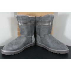 Уги UGG Australia Josette Grey з декоративним шкіряним бантом збоку (розмір 38)