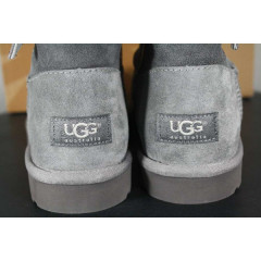 Уги UGG Australia Josette Grey з декоративним шкіряним бантом збоку (розмір 38)