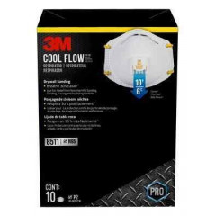 Респіратор (захисна маска лицьова) 3M™ 8511 Respirator with Cool Flow™ Valve (1 шт)