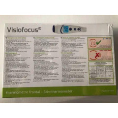 Безконтактний термометр VisioFocus 06400 випромінює результат на лобі
