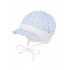 Original cotton cap for boy Maximo with ties, size 43.