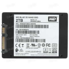 Твердотільний внутрішній SSD накопичувач Western Digital 2TB SATA (WDS200T2B0A) WD Blue 2.5 SATA III
