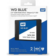 Твердотільний внутрішній SSD накопичувач Western Digital 2TB SATA (WDS200T2B0A) WD Blue 2.5 SATA III