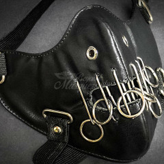 Шкіряна маска Beyond Masquerade в стилі стімпанк, Burning Man, кіберпанк