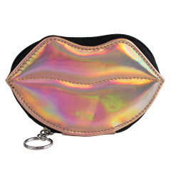 Косметичка - Nyx Rose Gold Lips Vinyl Shiny Makeup Bag Small на блискавці