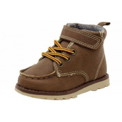 Demi-season boots Carter's Hiker Boots with laces and Velcro, brown, size 27 (16.5 cm).
