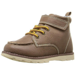 Demi-season boots Carter's Hiker Boots with laces and Velcro, brown, size 27 (16.5 cm).