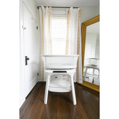 Інноваційна розумна колиска 4Moms MamaRoo Sleep Bassinet, 5 режимів гойдання, білий.