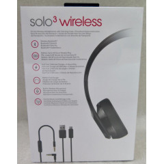 Накладні навушники Beats Solo 3 Wireless Headphones Black (MP582)