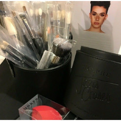 Набор кистей для макияжа Morphe X James Charles Sister Collection 34 Piece Brush Set w/ Sponge & Tub + спонж,