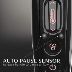 T3 Cura Luxe hair dryer, professional and ionizing, with auto-pause sensor.