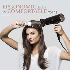 T3 Cura Luxe hair dryer, professional and ionizing, with auto-pause sensor.