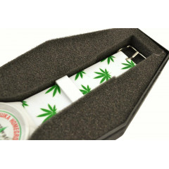 Mishka Homegrown Analog Watch 420 White Plantlife Authentic wristwatch