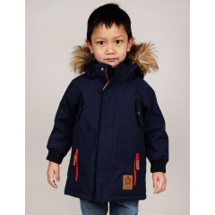 Куртка зимова Mini Rodini Expedition Siberia Jacket Dark Blue, Темно-синій, зростання 104/110