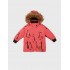 Winter jacket Mini Rodini Expedition Siberia Aop Jacket Pink, Pink, size 92/98.
