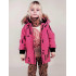 Winter jacket Mini Rodini Expedition Siberia Aop Jacket Pink, Pink, size 92/98.