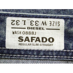 Men's jeans Diesel Men's Safado 0888j Regular Slim Straight Jeans W34/L32 Size 10.