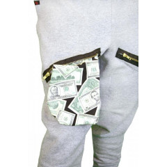 Штани спортивні чоловічі з низькою проймою завужені Сірий