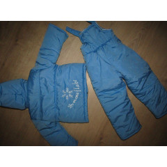 New winter set (jumpsuit and jacket!) Vestes size 92 cm, blue.