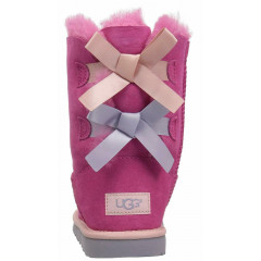 Уггі з стрічками UGG Australia Bailey Bow Kids II Boot Pink Azalea/Icelandic Blue  (Розмір 29)