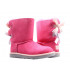 Уггі з стрічками UGG Australia Bailey Bow Kids II Boot Pink Azalea/Icelandic Blue  (Розмір 29)