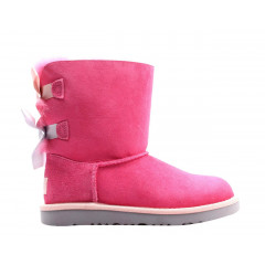 Уггі з стрічками UGG Australia Bailey Bow Kids II Boot Pink Azalea/Icelandic Blue  (Розмір 29)