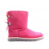 Ugg boots with ribbons UGG Australia Bailey Bow II Kids Boot Pink Azalea/Icelandic Blue (size 29)