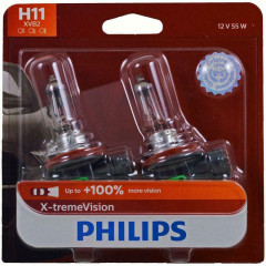 Галогенні лампи для фар PHILIPS H11 XVB2 X-tremeVision Upgrade