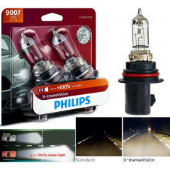 Halogen bulbs for PHILIPS 9007X (HB5) X-treme Vision Head Up to 100% More Light