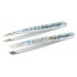 Tweezerman Metallic Collection HOLLYGRAPHIC Mini Tweeze Set eyebrow tweezer set.